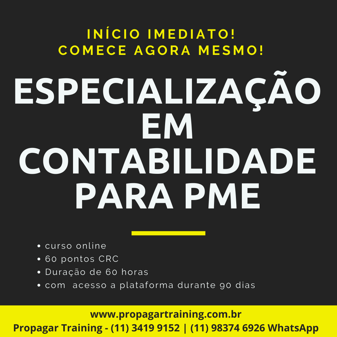 Especialização em Contabilidade para PME [2024] Comece agora mesmo!