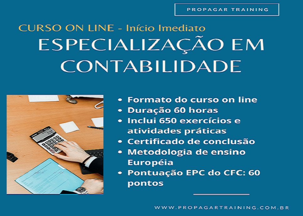 Especialização em Contabilidade [2024] Início Imediato!