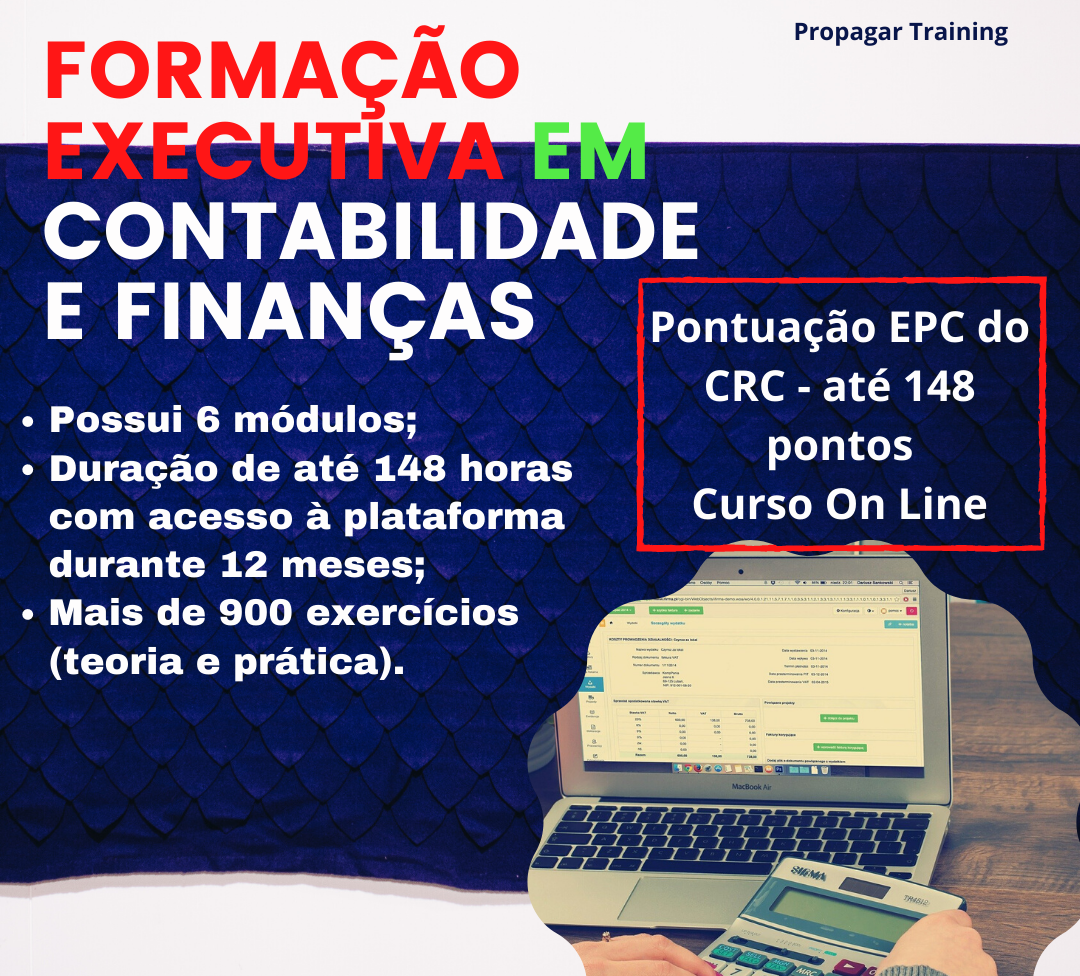 Formação Executiva em Contabilidade e Finanças [2024] Comece agora mesmo!